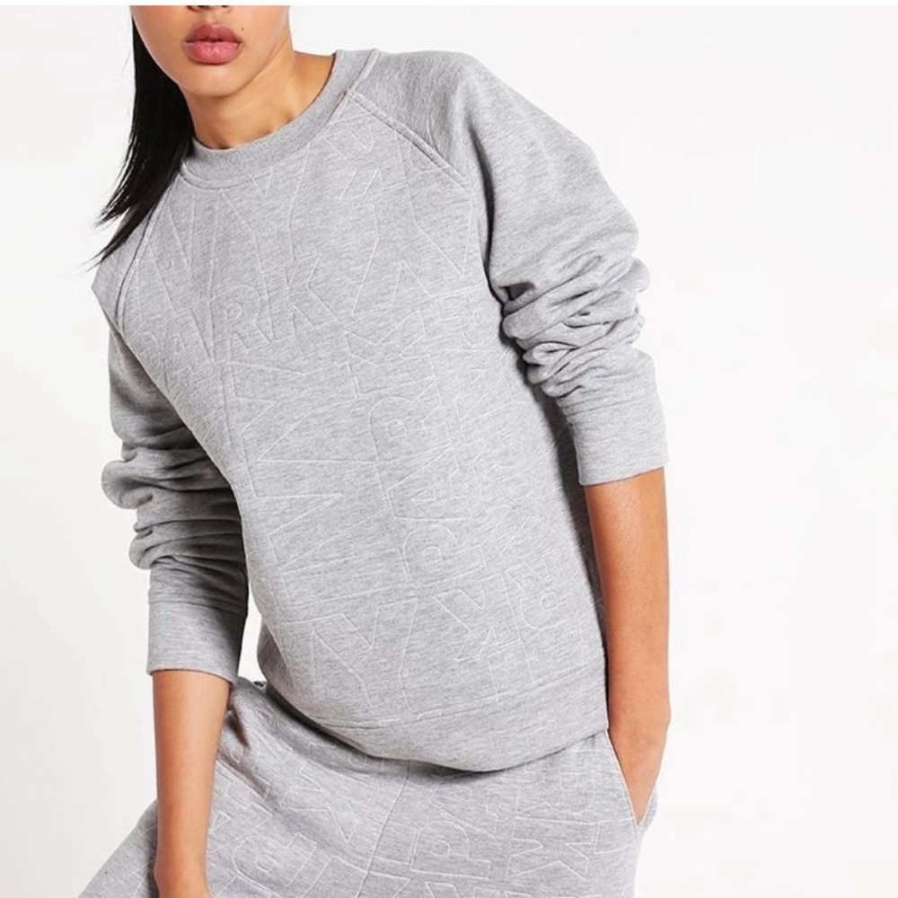 IVY PARK Quilted Grey Crewneck Pullover Sweater Sm